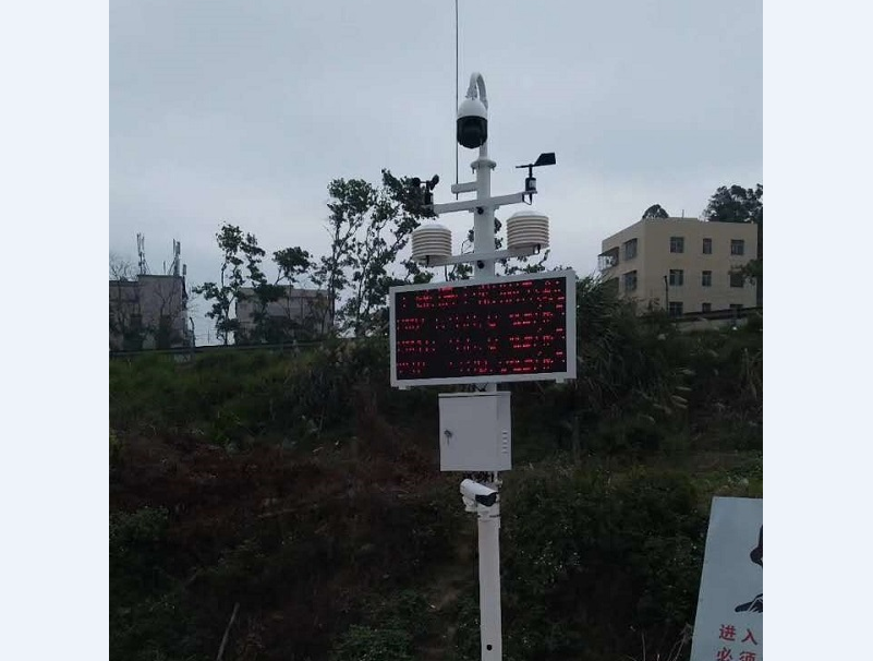 深圳市工地扬尘在线实时监控系统 扬尘24小时在线监测仪最新安装案例